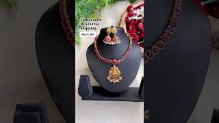 Lakshmi necklace | whatsap 9567318541 www.sidhasstore.com #keralajewellery #bridaljewelery