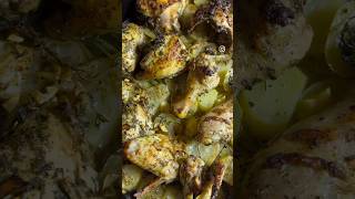 Grilled Chicken With Potatoes Lebanese style.