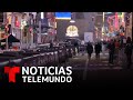 Times Square luce vacía en la noche de año viejo | Noticias Telemundo