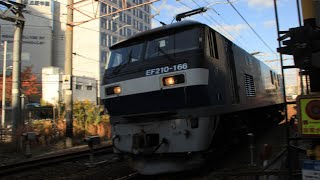 【JR貨物 北方貨物線】横関踏切 貨物EF210-166 神戸タ方面 通過