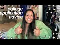 what i wish i knew before applying to college (tips, essays, advice, etc)