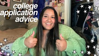 what i wish i knew before applying to college (tips, essays, advice, etc)