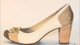 Sandalias Femininas: Peep Toe Jorge Bischoff Couro Nude