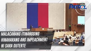 Malacañang itinangging hinaharang ang impeachment ni Sara Duterte | TV Patrol