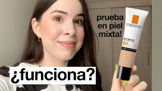 PRUEBO EL ANTHELIOS MINERAL ONE DE LA ROCHE POSAY POR 9 HORAS! (Bloqueador en Piel Mixta) | lefty