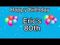 Happy Birthday Eric! :)