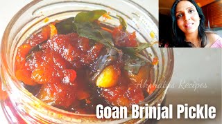 Goan Brinjal Instant Pickle|Summer recipes