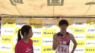 20150712 平成27年度福井県国体選考会 少年女子A100m優勝ｲﾝﾀﾋﾞｭｰ