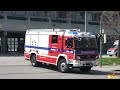 schwerer verkehrsunfall doppel wlf eld rüstzug wlf ab tank der feuerwehr augsburg hauptwache