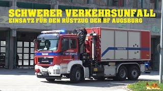 [Severe Motor Vehicle Accident] 7x Turnout Augsburg Fire Department (at once)