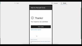 Math in Microsoft Forms