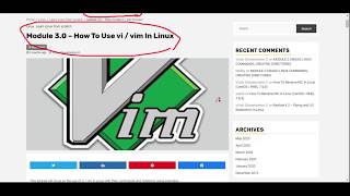 How To Use vi and vim In Linux With Examples (Module 3.0 A)