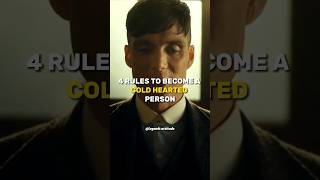 FOUR RULES TO BECOME COLD 😈🔥~ Thomas Shelby 😈~ Attitude status🔥~ peaky blinders whatsApp status