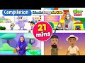 [INTERNATIONAL COLLABORATIONS] 21 mins Omar & Hana | Zaky, Zain Bhikha + | Islamic Songs for Kids