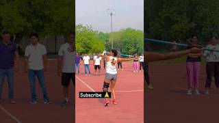 Javelin Throw Competition#girl🏃‍♀️#athlete#champion🏆##javelinthrow#jlnstadium#viral#shorts@YouTube