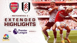 Arsenal v. Fulham | PREMIER LEAGUE HIGHLIGHTS | 8/26/2023 | NBC Sports