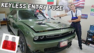 DODGE CHALLENGER KEYLESS ENTRY FUSE LOCATION REPLACEMENT, RF HUB FUSE