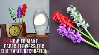 Making Flowers for side Table | Paper Flowers | Home Decor Ideas
