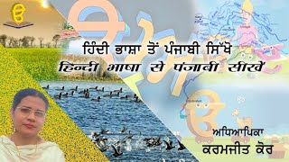 ਹਿੰਦੀ ਭਾਸ਼ਾ ਤੋਂ ਪੰਜਾਬੀ ਸਿੱਖੋ | हिन्दी भाषा से पंजाबी सीखे