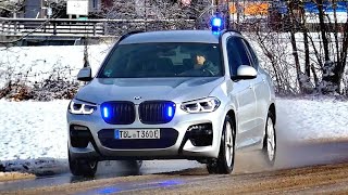 Ziviler BMW X3 mit Pressluft - Bergwachtnotarzt Bad Tölz auf Einsatzfahrt