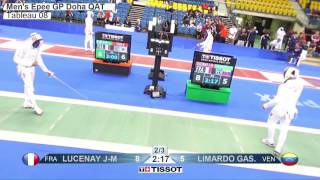 FE M E Individual Doha QAT Grand Prix 2016 T08 02 green LIMARDO GASCON  vs LUCENAY FRA