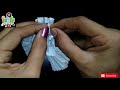 सिफँ 2 मिनिट मे टिश्यु पेपर से आर्कषक फ्लावर बनाए tissue paper flower for decoration