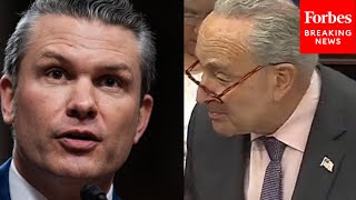 'Who Are We Kidding?': Chuck Schumer Torches Hegseth Prior To Cloture Vote On His Nomination