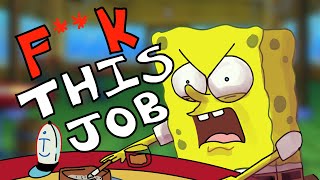 SpongeBob voice actors cursing but its the actual characters (an animation)