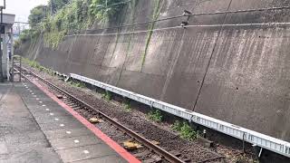 貨物列車通過シーン(豊田駅ににて)