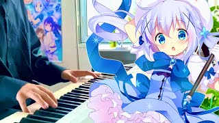 【ごちうさ】『魔法少女チノ』ピアノで弾いてみた！！キャラクターソングアルバム-チノ「cup of chino」（耳コピ）