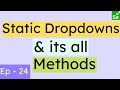 Static dropdowns in Selenium | All methods of Static dropdowns | Grab all options using allOptions()