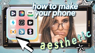12 Aesthetic iPhone Apps You NEED! what's on my iphone (apps, background, case)
