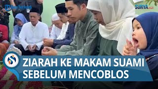 Cagub Jatim Khofifah Indar Parawansa Ziarah ke Makam Orangtua-Suami Sebelum Mencoblos