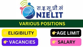 📢 NIELIT VACANCIES 🌟 VARIOUS POSITIONS AVAILABLE 👉 PAN INDIA #nielit #job #vacancy #alert #india