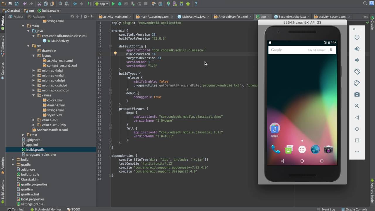 Android Studio Build Examples Android Projects For Dummies
