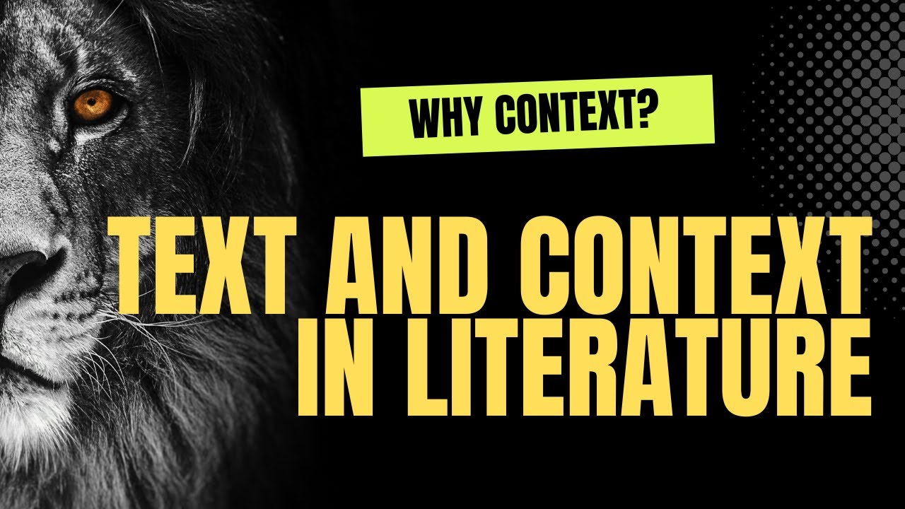 рџ ї Text And Context In Literature Understanding Text Context And