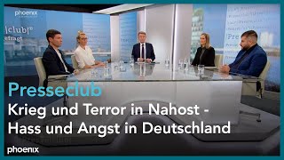 Presseclub: Krieg und Terror in Nahost - Hass und Angst in Deutschland