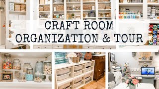 15 Craft Room Organization Ideas  |  Craft Room Tour