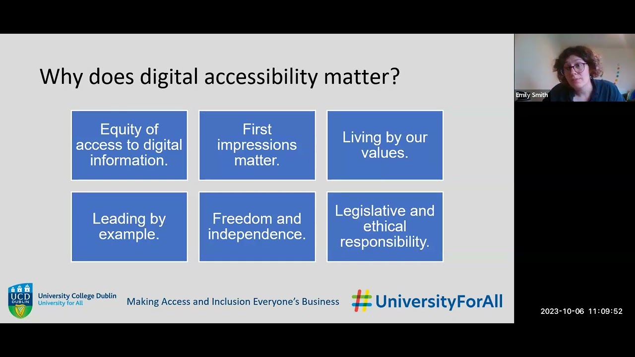 Digital Accessibility Workshop Youtube