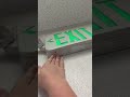 Testing a nice Lithonia exit sign combo