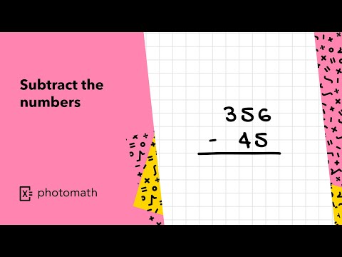 RESTA LOS NÚMEROS explicado por Photomath