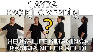 Herbalife ile Bir Ayda Kaç Kilo Verdim, Herbalife Bırakınca Ne Oldu, Herbalife Kullanıcı Yorum Vol9