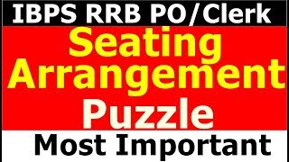 IBPS RRB PO/Clerk Puzzle | Seating Arrangement | Reasoning Most Important questions| Sitting