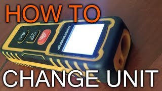 How to Change Mesure Unit on Mastergrip Laser Distance Meter