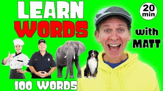 Learn Words With Matt - Jobs and More - 100 Words