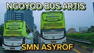 Ngoyod Bus Artis SMS AYROF Di Tol Jorr Jaksel #ngoyodbus #asyrof #busmania #huntingbus