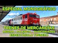 TRENES de mercancías espectaculares. FERROCARRIL español RENFE Raxell Adif