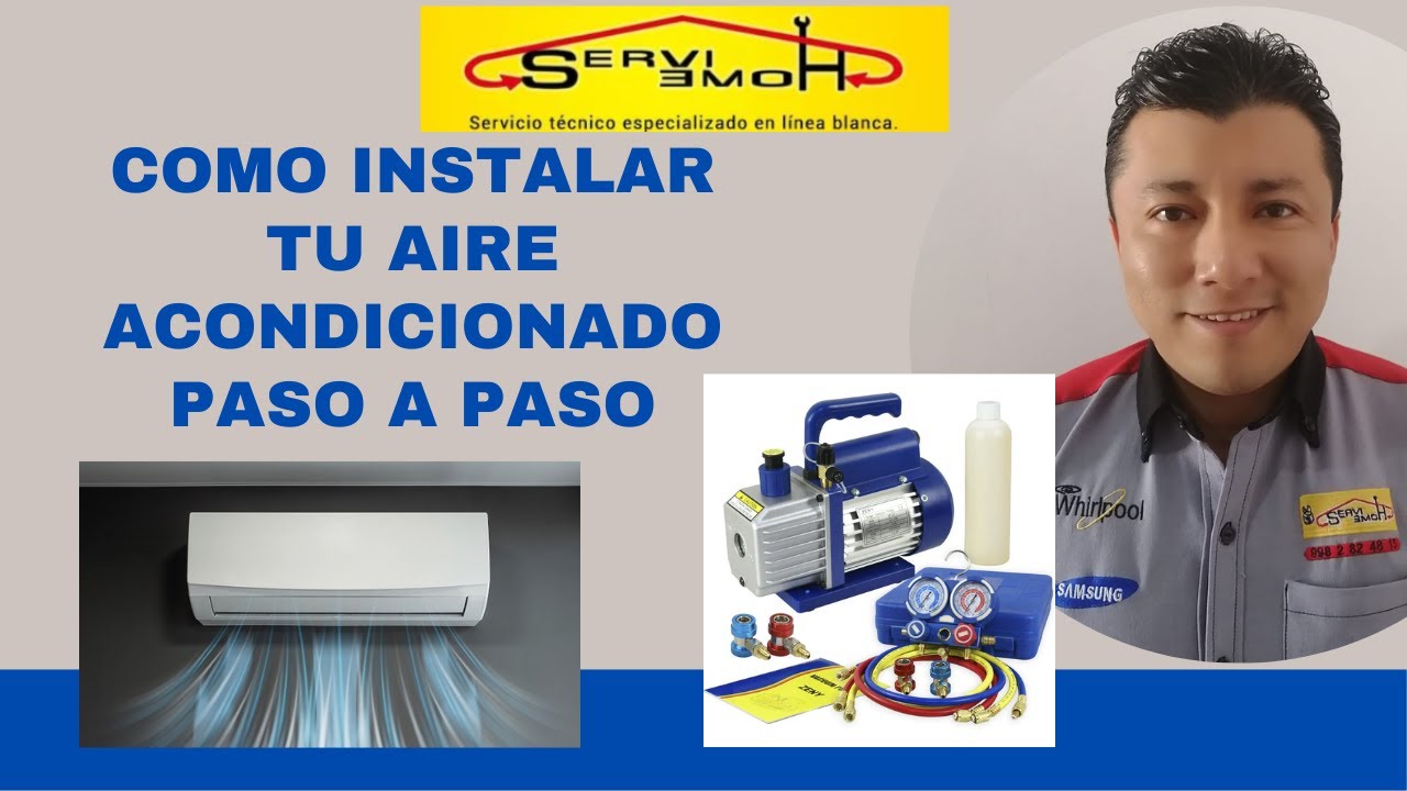 COMO INSTALAR TU AIRE ACONDICIONADO PASO A PASO #instalación # ...