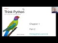 Think Python Chapter 1 Part 2