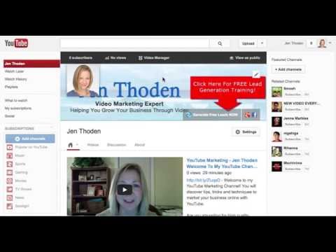 YouTube Marketing Tip - How To Change Your YouTube Channel URL 2013 YouTube Marketing Tip - How To Change Your YouTube Channel URL 2013
